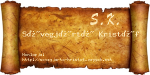 Sövegjártó Kristóf névjegykártya